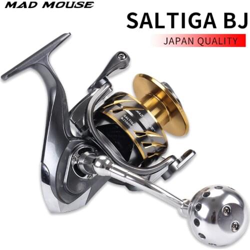 MADMOUSE SALTIGA BJ Spinning Fishing Reel 4000/6000/10000 Jigging Reel 11+1BB 35kg Drag Power Boat Pre-Loading Spinning Wheel