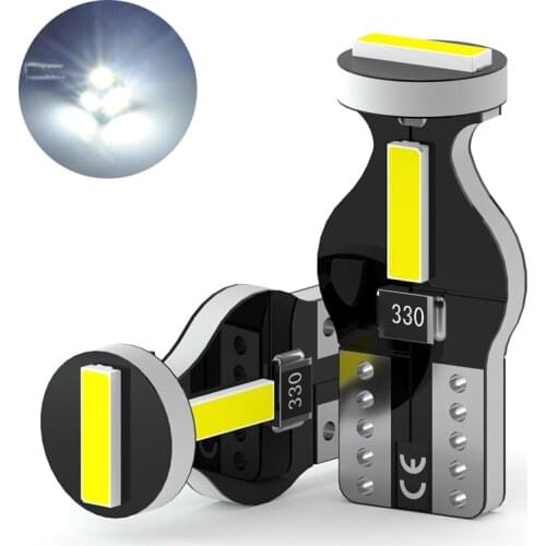 JIACHI 10PCS T10 W5W LED 194 Light Bulbs CANBUS No Error 2835 SMD For Cars Interior Dome Reading Trunk Lamp Hot Sale White DC12V