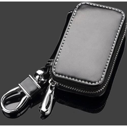 Universal Car Accessories Leather Men and Women Key Case Waistband with Logo For Benz Audi Toyota Volkswagen Kia Hyundai Honda