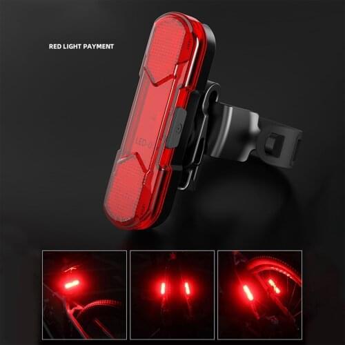 Bike Tail Light USB Rechargeable Bicycle Rear Light LED Cycling Waterproof MTB Road Bike Tail Light Flashing Safety Warning Lamp