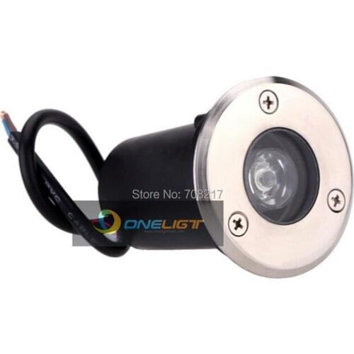 Waterproof IP67 LED Underground Light Warm Cool White 1W 3W AC85-265V DC12V LED Inground Lamps Garden Yard Floor Spotlights 8pcs