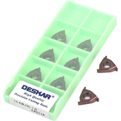 16ER/IL 0.7 LF6118 16ER IL 0.8 0.9 1.0 1.4 1.5 1.6 1.8 LF6118 Flat Mount Shallow Slotting Inserts CNC Lathe Tool Carbide Blades