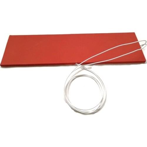 230v 5"*19"(127*482.6*8mm) silicone rubber heater for machine 420w 1000mm lead wire come out from middle of 5" side