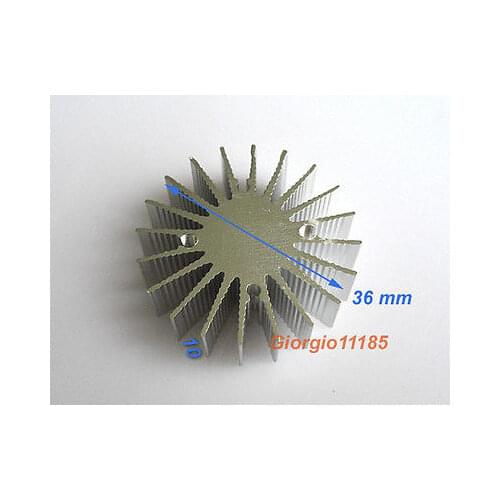 5pcs 1W Watt LED Aluminium Heatsink Round