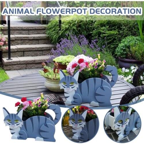 Succulent Planting Flower Pot Creative Dog Shaped Ornamental Plant Pot Multi-Color Animal Shaped Succulent Plant Container