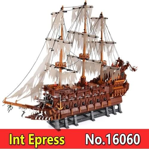 MOC Big Movie Building Blocks Pirate Ship Flying Dutchman 16016 83015 13138 3653PCS Bricks Toys Children Birthday Gifts