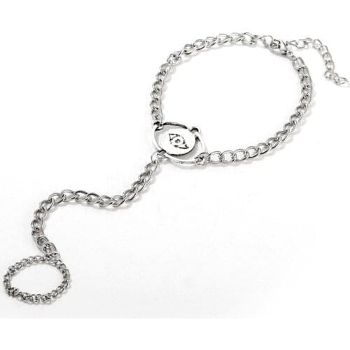 Fashion Women Men Link & Chain Bracelet Geometry Eyes Bangle Jewelry Mittens Finger Punk Sexy JewelryJewelry