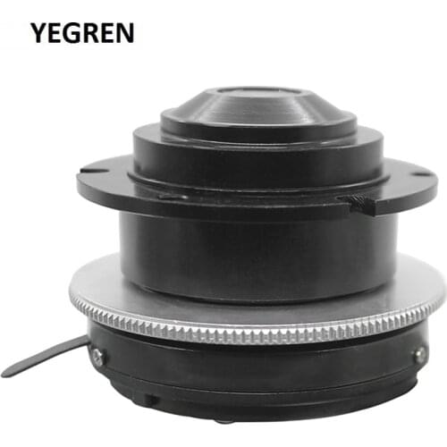 N.A.1.25 Abbe Condenser Numerical Aperture 1.25 mm Biological Microscope Condenser Condensing Light w/ Iris Diaphragm 3 Screws
