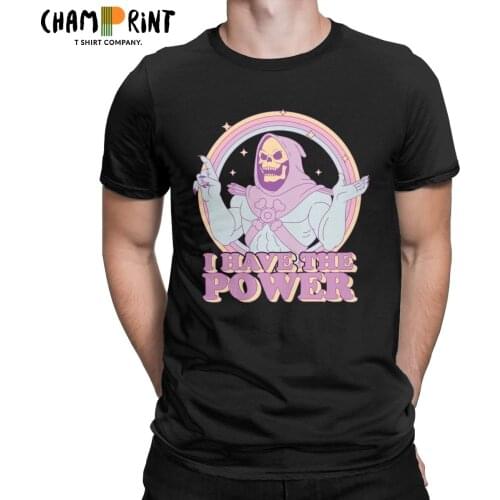 He-Man Masters Of The Universe Skeletor T-Shirt for Men Novelty Pure Cotton Tee Shirt Crew Neck Short Sleeve T Shirt Adult Tops