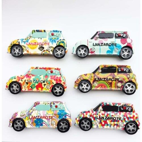 QIQIPP Creative magnet refrigerator magnets Spain lanzarote off-road vehicle souvenir decoration crafts accompanying gifts