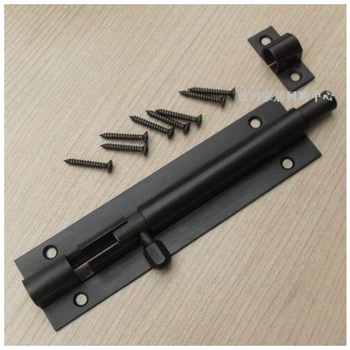 Luxurious 6inches of pure copper archaize bolt Bronze bolt full black copper bolt