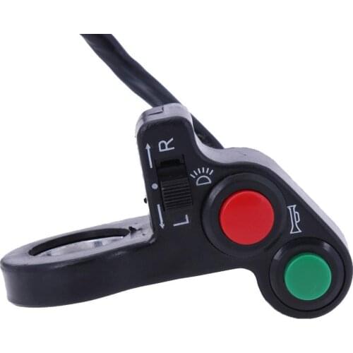 MOJOYCE 7/8" Motorcycle ATV Bike Handlebar Horn Turn Signal On/Off Light 3 in 1 Switch For Motorcycle Electric Bicycle New