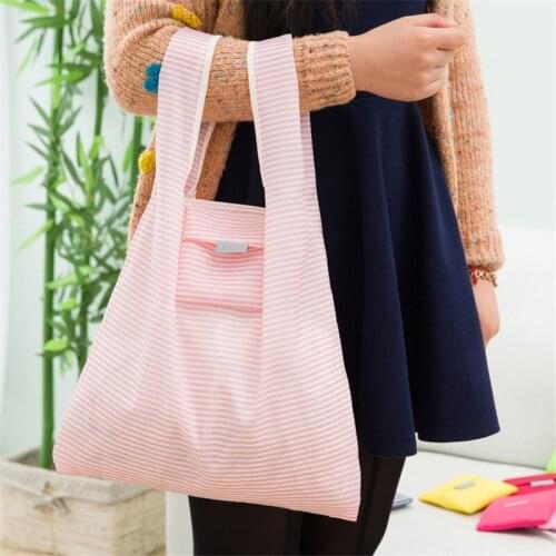 2019 laundry bag for travel printing foldable green shopping bag Stylish Tote Folding pouch handbags Convenient organizador