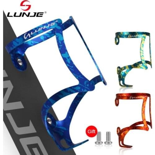 Ultra-light Aluminum Alloy Colorful MTB Mountain Bike Bottle Cage with Screws Bicycle Water Cup Holder Bicycle Accessories