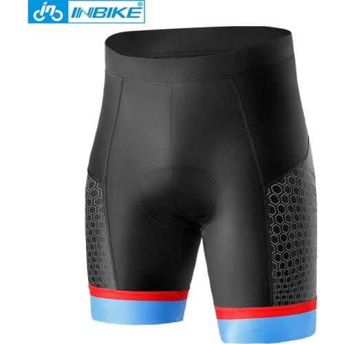 INBIKE Pro Cycling Shorts 3D Gel Pad MTB Bicycle Fitness Clothing Outdoor Sports Breathable Reflection Bike Shorts For Men