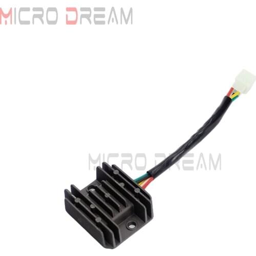 Black DC 12V Motorcycle Voltage Regulator Rectifier For GY6 Scooter ATV 50cc 125cc 150cc
