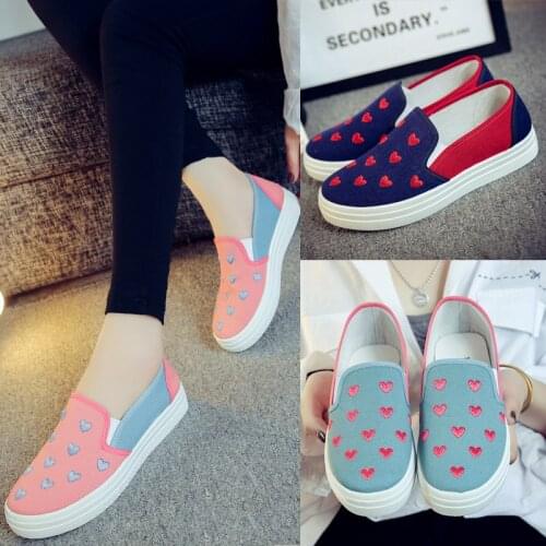 Womens Comfortable Shoes Casual Shoes Womens Flat Casual Single Shoes Students Canvas Running Shoes