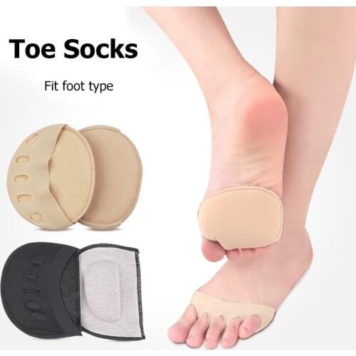 1Pair Cotton Forefoot Pads Half Insole Non-slip Pain Relief Feet Skin Care Cushion Women Soft High Heel Shoes Support Pads