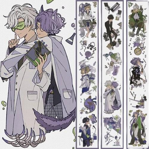 1 Loop Gap Stylish Boy Purple Masking Tape PET Special Oil Character