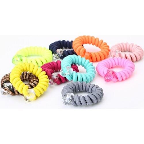 10pcs/lot Candy Fluorescence Colored Hair Holders High Quality Rubber Bands Hair Elastics Accessories Girl Women Tie Gum