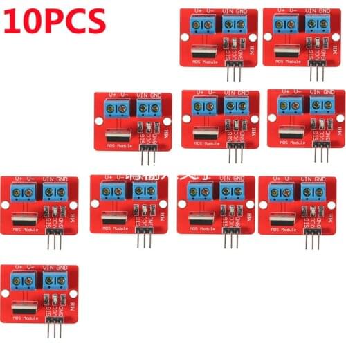 10Pcs IRF520 Mosfet Driver Module For Arduino MCU ARM For Raspberry Pi 3.3v-5V IRF520 Power MOS Driver Module PWM Dimming LED