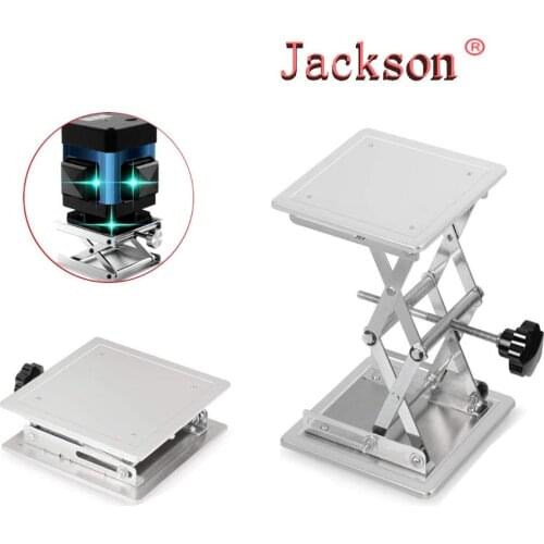 100x100mm Aluminum Router Lift Table Woodworking Engraving Lab Lifting Stand Rack lift platform Woodworking Benches