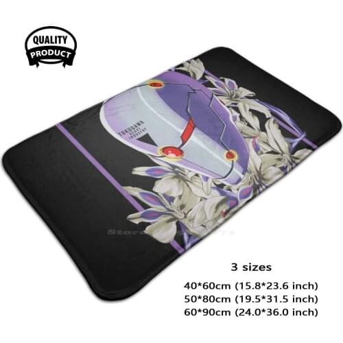 Floral Meets Metal 3D Household Goods Mat Rug Carpet Foot Pad Flowers Floral Botanical Anime Manga Cartoons Comic Books Video