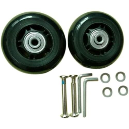 68mm 2 Set Luggage Suitcase Replacement Wheels Axles and Wrench Repair set OD