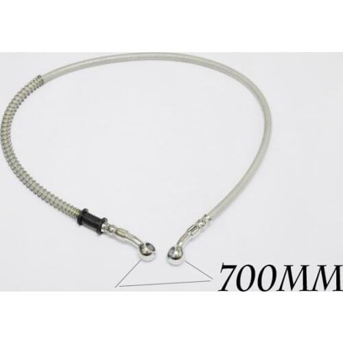 Brand new 100% 700MM MOTORCYCLE MADE STAINLESS STEEL BRAKE LINES HOSES 10MM caliber Clutch modification Universal