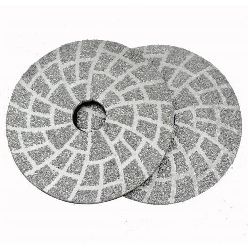 DIATOOL 2pcs 4" Vacuum Brazed Diamond Grinding Wheel #30 Dry/Wet grinding Dia100mm Grinding Disc smoothing rough surfaces