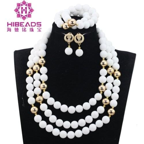 White African Beaded Jewelry Set Wedding Women Costume Jewellery Set Free Shipping WE048