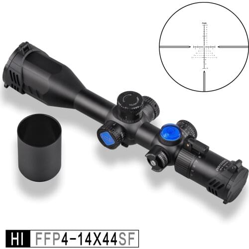 Discovery HI 4-14X44 SF SRF FFP MOA Range Finder Tactical Shooting Hunting riflescope First Focal Plane Rifle Scope Top Quality