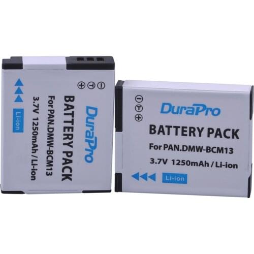 DuraPro 2pc DMW-BCM13E DMW-BCM13 BCM13 Battery for Panasonic Lumix DMC-TZ60 DMC-ZS27 DMC-ZS30 DMC-ZS35 DMC-ZS40 DMC-FT5 DMC-LZ40