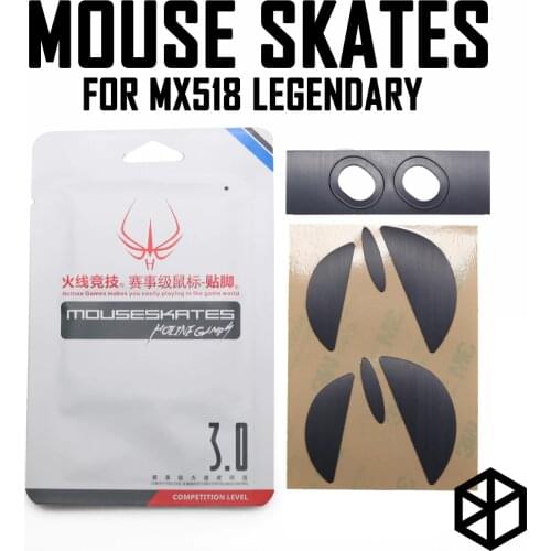 Hotline games 2 sets/pack competition level mouse feet skates gildes for logitech mx518 legendary 0.6mm thickness