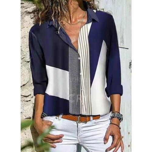 Блузки с принтом HUOVEKEO China At AliExpress