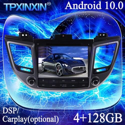 For Hyundai Tucson IX35 2014-2018 Android 10 4G+128G PX6 Multimedia Player Tape Recorder GPS Navigation Auto Radio Head Unit DSP