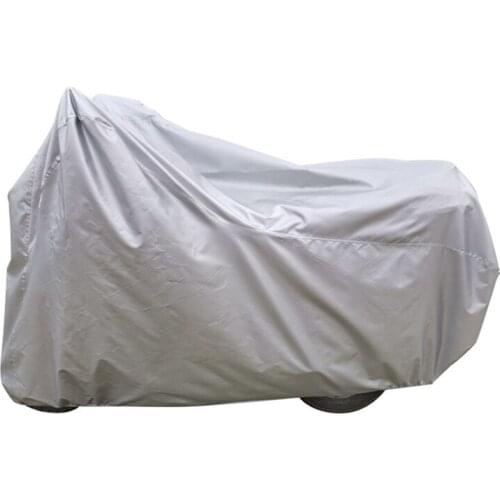 Rainproof And Sunscreen Motorcycle Jacket Single-layer Motorcycle Cover Motorcycle Cover Silver Outdoor Bike Cover Rain UV Dust