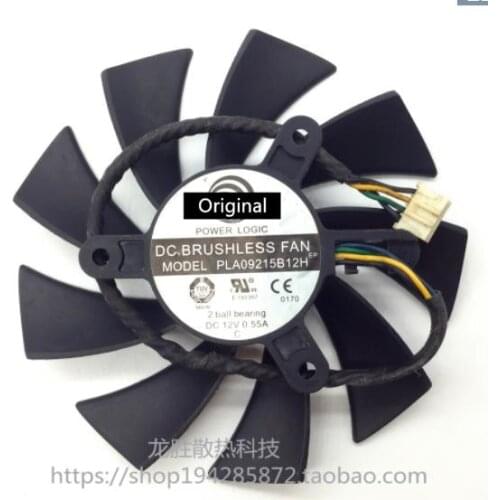 Original 100% working ForEVGA GTX1080TI SC GTX 1080 Ti SC Black Edition SC2 Fan 2PCS/Lot PLA09215B12H 12V 0.55A 86mm 4Pin