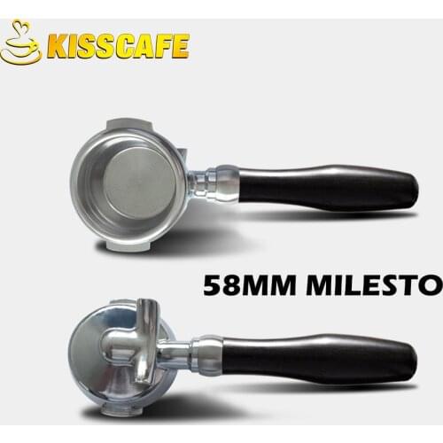 58MM Coffee Bottom Portafilter For Milesto/Gemilai Machine Filter Basket Semi-automatic Professional Espresso Machine Accessory