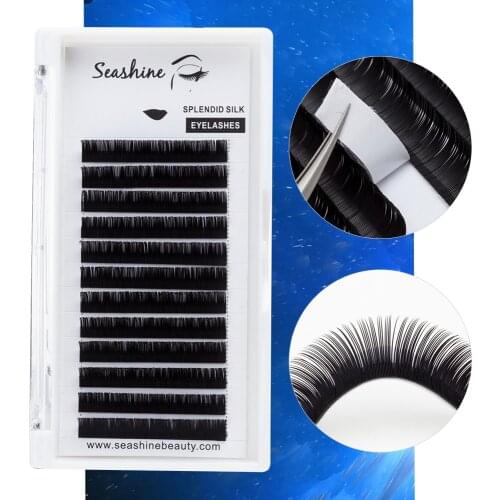 Seashine 50Trays Eyelash Extensions L Curl Individual Lashes Russian Volume Fans Mix Length OEM Individual Eyelashes Extensions