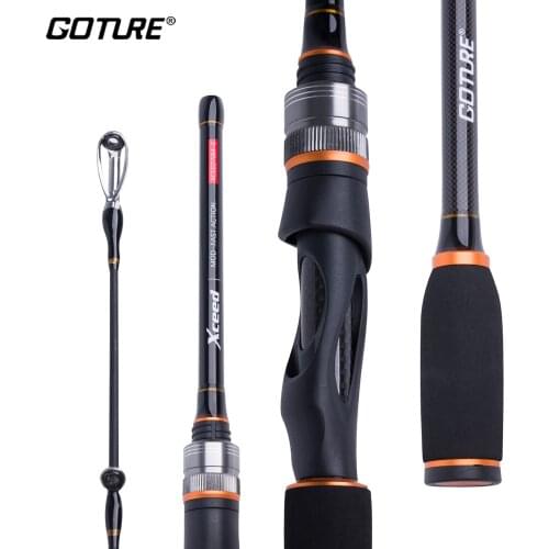 Goture 1.98M 2.1M 2.4M 2.7M 3.0M 4 Pieces Fishing Rod Portable Lure Carbon Fiber M/MH Spinning Baitcasting Rods Fishing Tackle