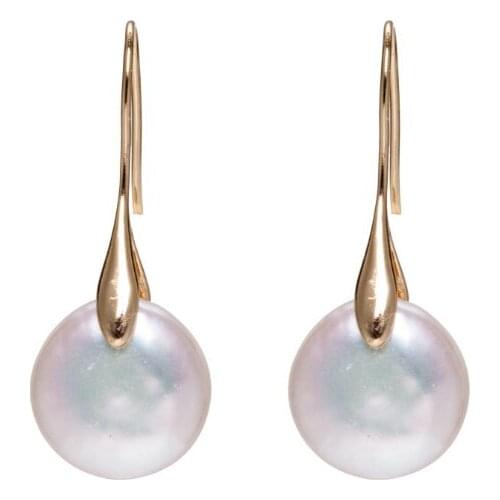 New Arrival Coin Pearl Earring 14K Gold Filled Dangle Earring White Color Real Pearl Fine Jewelry Top Quality Wedding Women Gift