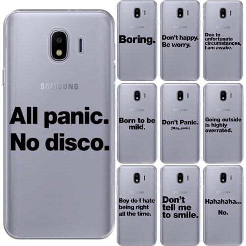 English Quotes All panic No disco Soft TPU Case For Samsung Galaxy J3 J5 J7 2017 J4 J6 Prime J610 J415 J8 2018 Silicone Cover