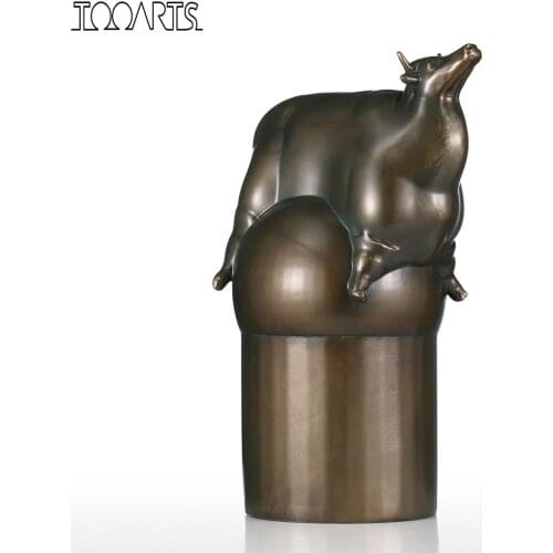 Bull Sculpture Fiberglass Sculpture Home Decoration Exaggerative Model statue chien statue modern decoration industrielle
