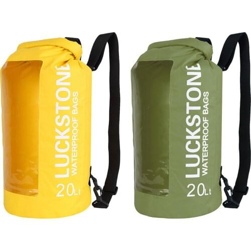 Outdoor Drifting Swimming Bag Shoulder Strap Window Waterproof Bag Travel Clothing Moisture-proof Compression Bag