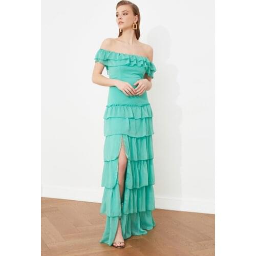 Trendyol Ruffle Detail Evening Dress & Graduation Gown TPRSS20AE0224