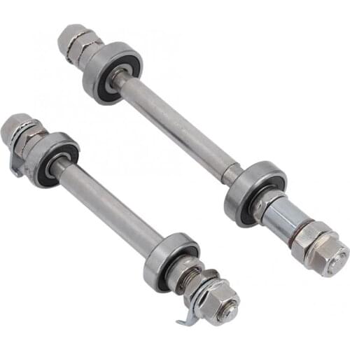 14CM 18CM Bicycle Wheel Hub Axle Front Rear 6000 Bearing Solid Shaft Bicycle Front/rear Axle Lever Bike Repair Tool Accessories