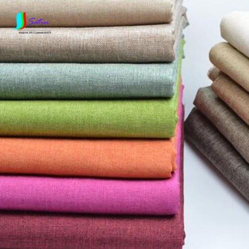 High-grade Thickened Linen Sofa Cloth Plain Solid Colorful Pillow Cushion Car Cover Soft Bag Coth 1meter/lot A0001M
