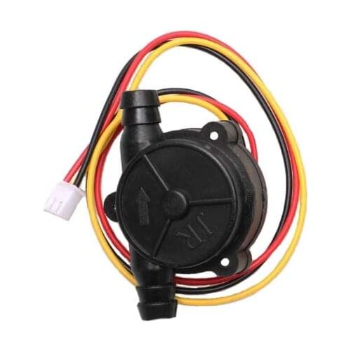 1PC MJ-A68-1 0.2-6L/min Water Flow Sensor 8mm Pipe Interface Black Turbine Flowmeter Liquid Measuring Device for RC Plant UAV