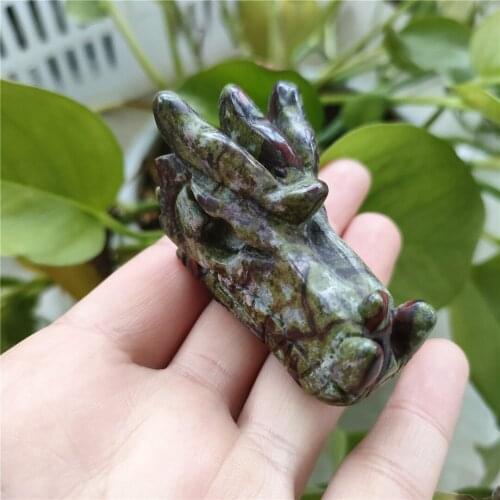 1PC Natural Fluorite Quartz Dragon Hand Carved Crystal Quartz Healing Stone Home DIY Decorative Gem Gift